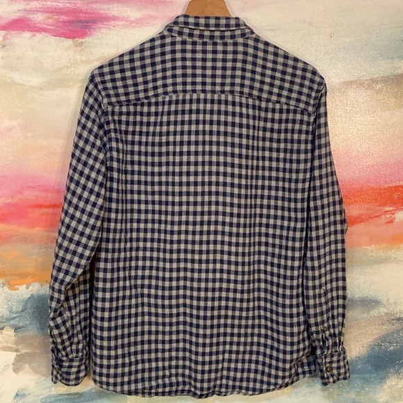 🔥EC🔥Johnston & Murphy 100% Cotton Check Flannel Button Down Shirt. - Picture 8 of 8